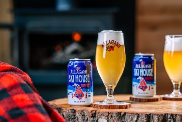 Allagash Ski House is a big and delicious Belgian-style white beer brewed with fresh ginger